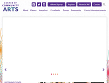 Tablet Screenshot of communityarts.org